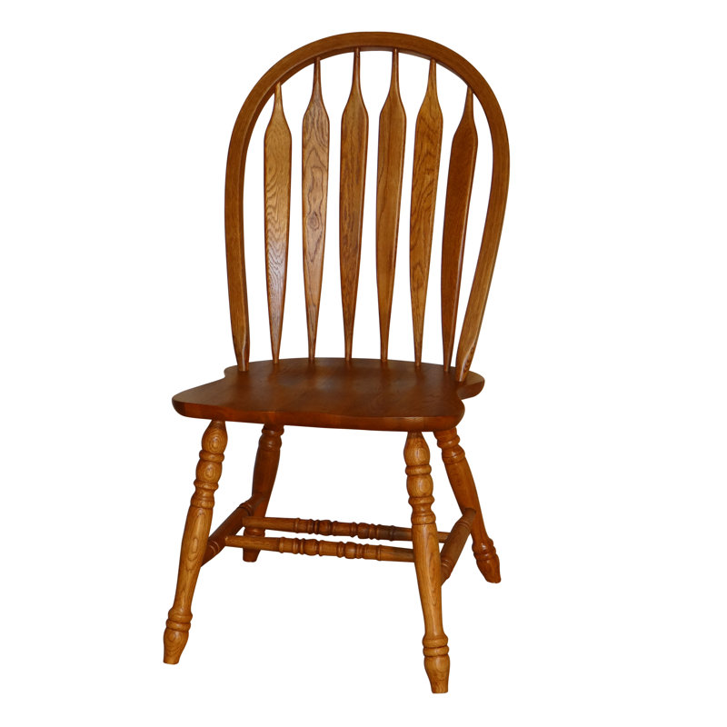 Red Barrel Studio Tyrell Curved Arrowback Solid Wood Dining Chair